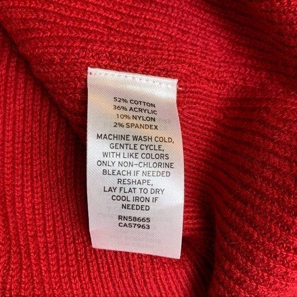 CASLON Red Crewneck Sweater Size XS - Picture 5 of 6
